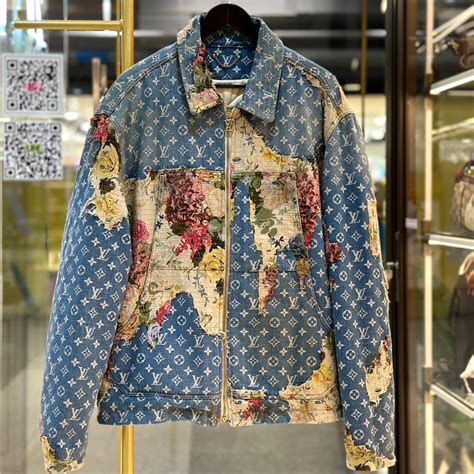 louis vuitton floral denim jacket